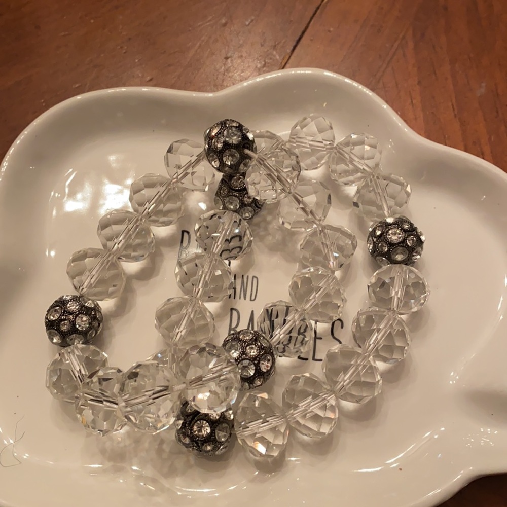 Two Vintage Givenchy Swarovski Crystal Bracelets - Picture 6 of 9